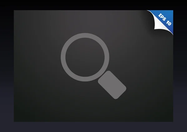 Поиск значок. Увеличивающее стекло — стоковый вектор