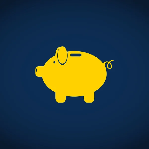 Piggy icono web — Vector de stock