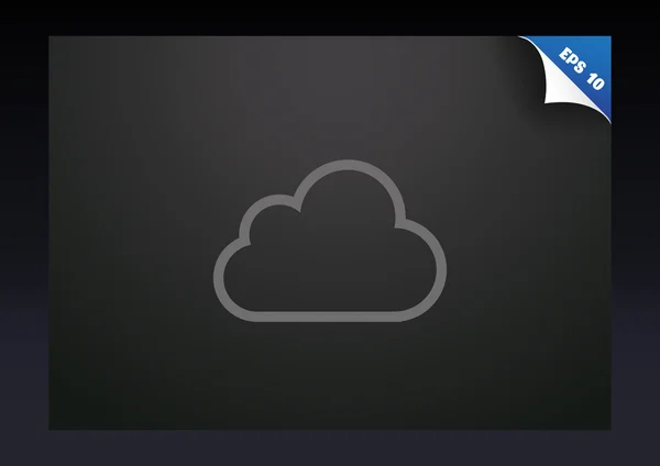 Σύννεφο εικονίδιο web — Διανυσματικό Αρχείο