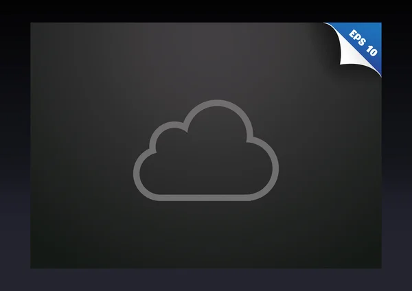 Ícone web nuvem —  Vetores de Stock