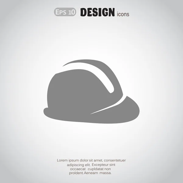 Chapeau de construction, icône web — Image vectorielle