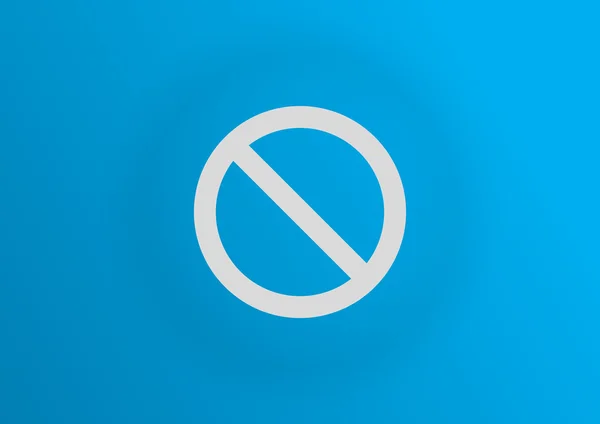 Prohibición Signo Web icono — Vector de stock