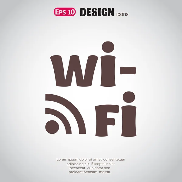 Wi-fi, tkanina ikona. — Wektor stockowy