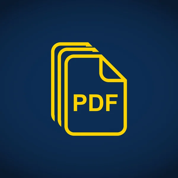 Dateien pdf einfaches Web-Symbol — Stockvektor