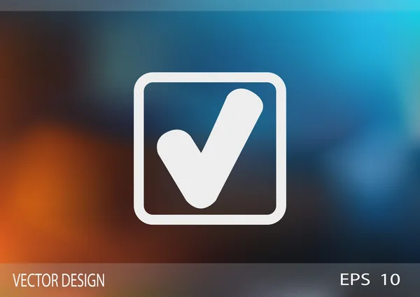 Позначка чіка з піктограмою галочки — стоковий вектор
