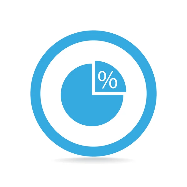 Ícone de web infográfico arredondado simples — Vetor de Stock