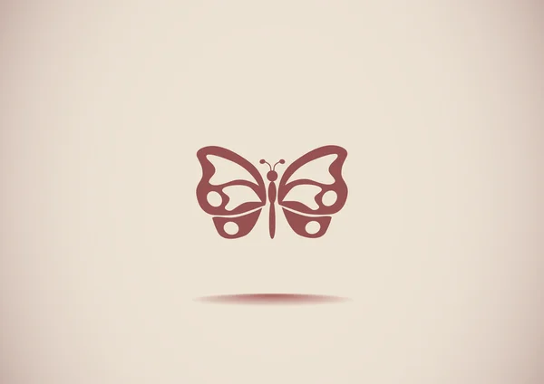简单的蝴蝶 web 图标 — 图库矢量图片