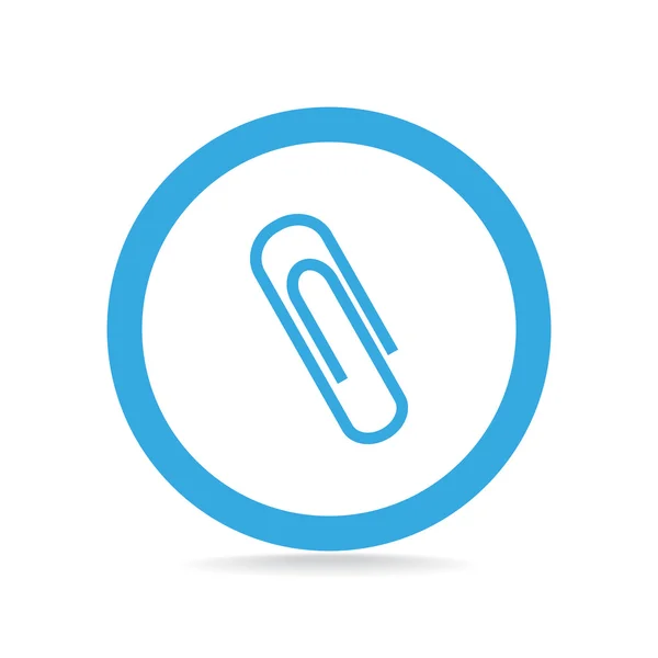 Pictogram van een paperclip web — Stockvector