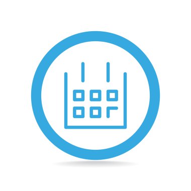 Takvim basit web simgesi yaprak