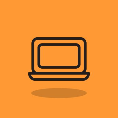 Basit dizüstü web simgesi