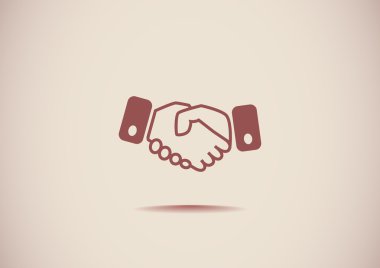 El sıkışma basit web simgesi