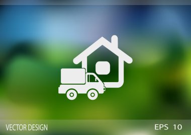 Kamyon evi web simgesinin yanında