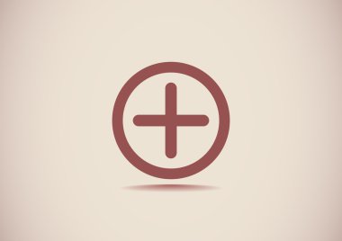 Artı simgesi web simgesi basit