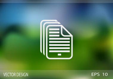 Dosyaları veya belgeleri web simgesi