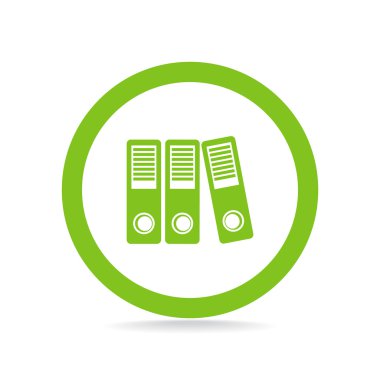 Belge klasörleri basit simgesi