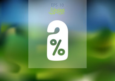 yüzde işareti, web simgesi indirim