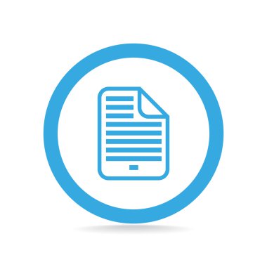 Belge dosya basit web simgesi