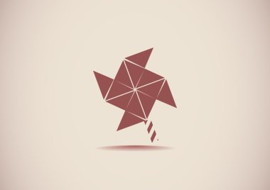 Yel değirmeni pervane oyuncak web simgesi