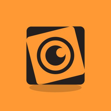 Objektif göz web simgesi