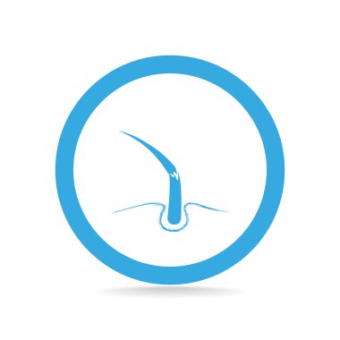 Hasarlı saçın web simgesi