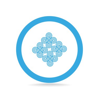 Eğrisi simetrik şekiller desen