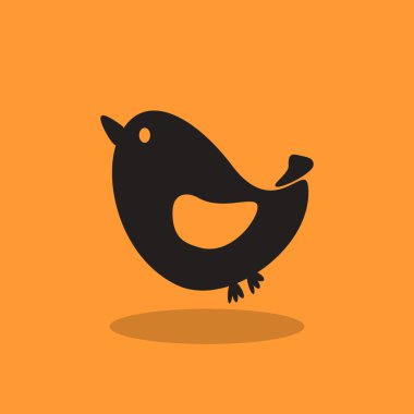 Şarkı kuş basit web simgesi