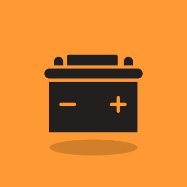 Basit araba pil web simgesi