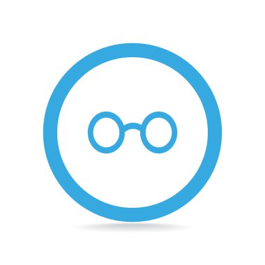 Retro yuvarlak gözlük simgesi