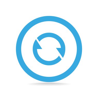 Oklar web simgesi olan daire