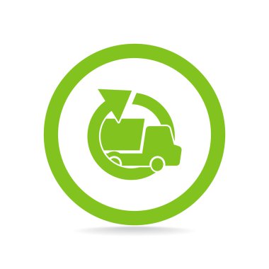 Yuvarlak ok ile basit kamyon