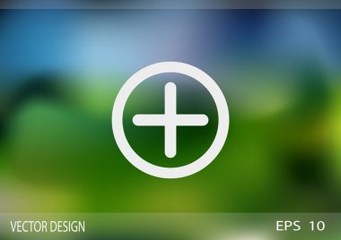 Artı simgesi web simgesi basit