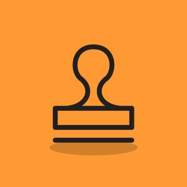 Mühür stamper kavramı simgesi