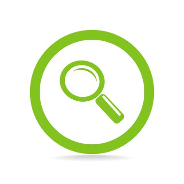 Basit büyüteç simgesini