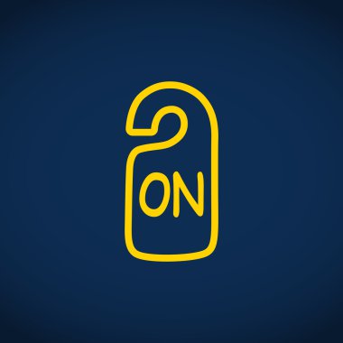 Etiket asılı üzerinde yazıt