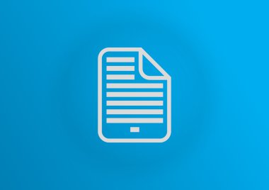 Belge dosya basit web simgesi