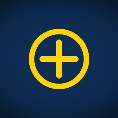 Artı simgesi web simgesi basit
