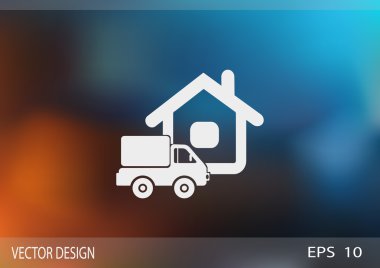 Kamyon evi web simgesinin yanında