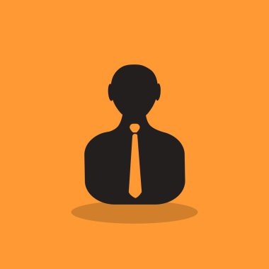 İşadamı siluet web simgesi