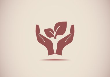 El simgesi yapraklarda