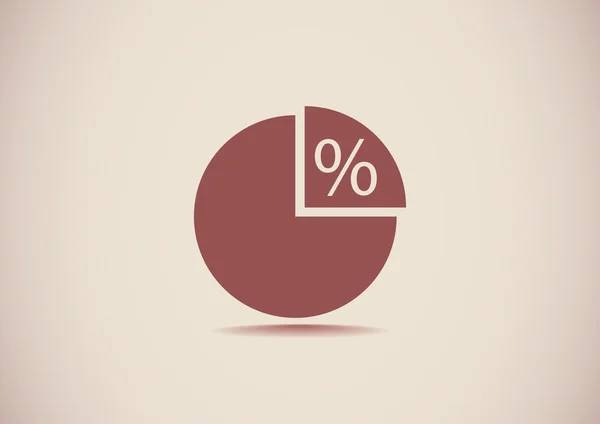 Percentage web icon — Stock Vector