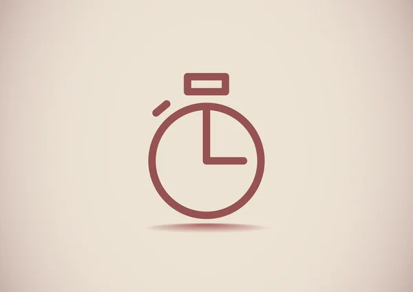 Simple icône web chronomètre — Image vectorielle