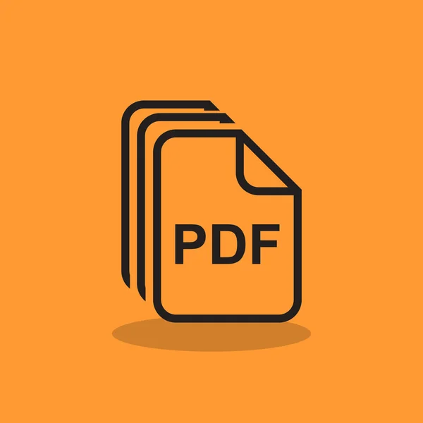 Archivos PDF icono web simple — Archivo Imágenes Vectoriales