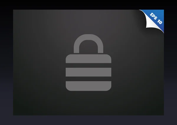 锁定的简单的 web 图标 — 图库矢量图片
