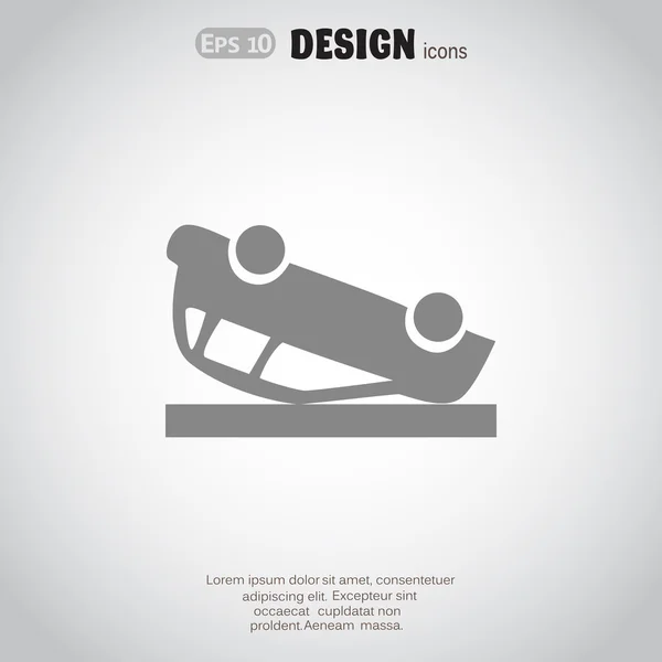 Auto accidente icono — Vector de stock