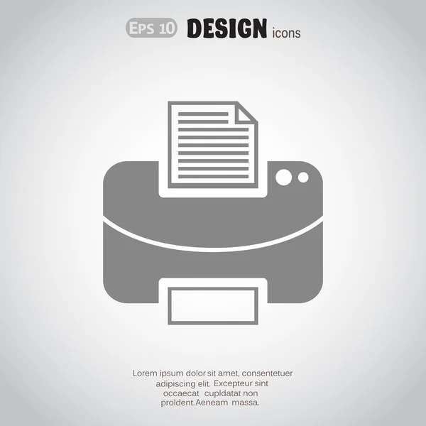 Fax, icono web — Vector de stock