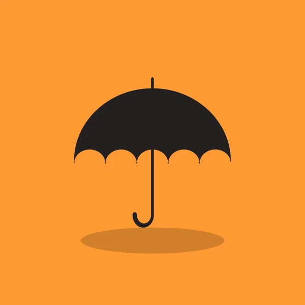 Simple outline umbrella web icon — Stock Vector