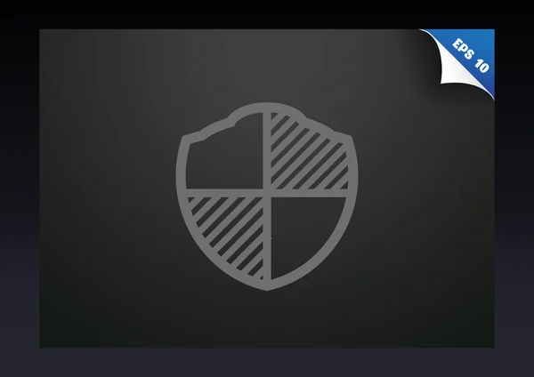 盾牌保护，web 图标的标志 — 图库矢量图片