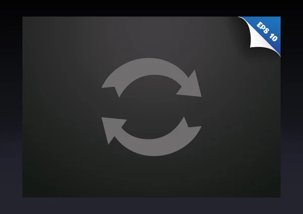 Círculo com setas ícone web — Vetor de Stock
