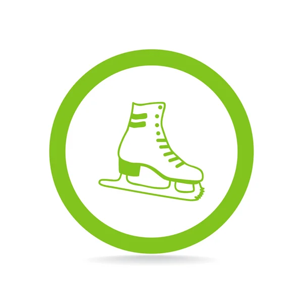 Skate schoen web pictogram — Stockvector