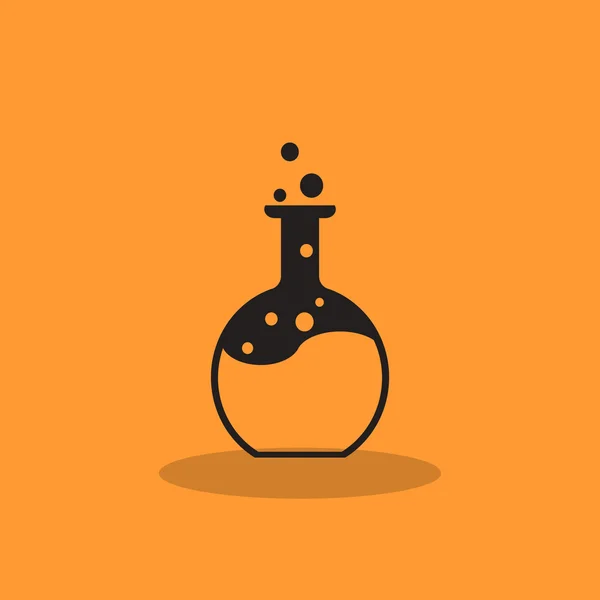 Химическая колба простая икона — стоковый вектор
